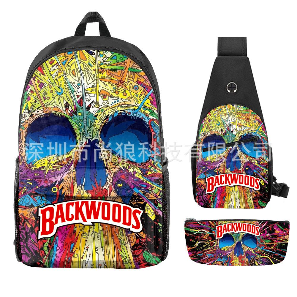 Школьный рюкзак для ученика Backwoods Рюкзак Сумка через плечо Школьная сумка Рюкзак большой емкости Водонепроницаемый рюкзак