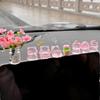 1 Набор Милых Украшений для Автомобиля Мультяшная Смоляная Модель Свинки Декор Центральной Консоли Автомобиля Аксессуары для Приборной Панели Салона Авто