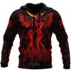 Men's Hoodies Devil Gothic Skull Fun Funny Leisure Pullover New Fashion Harajuku Street Jacket for Men and Women  Y2k