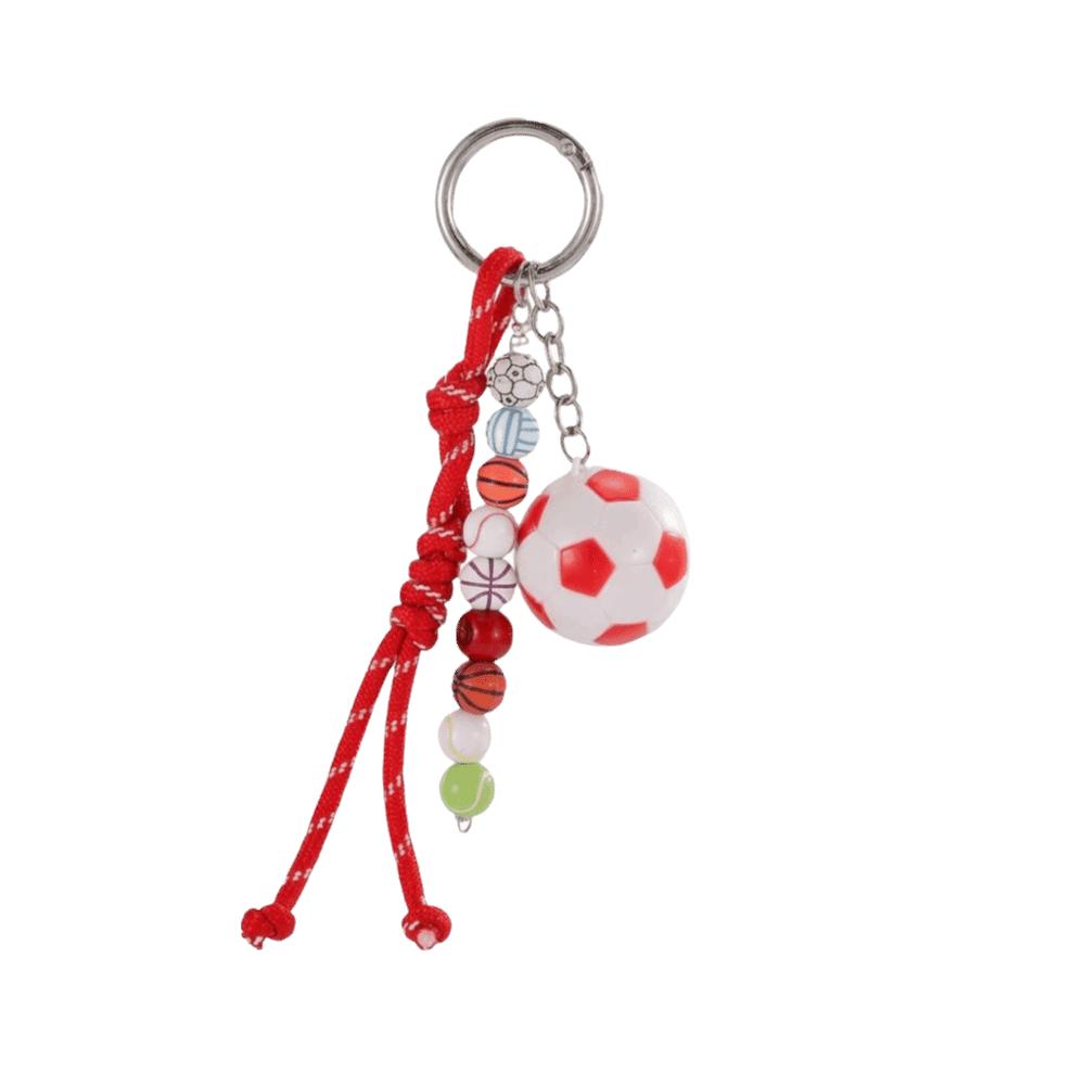 Y2k Sports Ball Keychain Soccer Sports Themed Gift Charm Novelty Football Keychain  Car Key Pendant