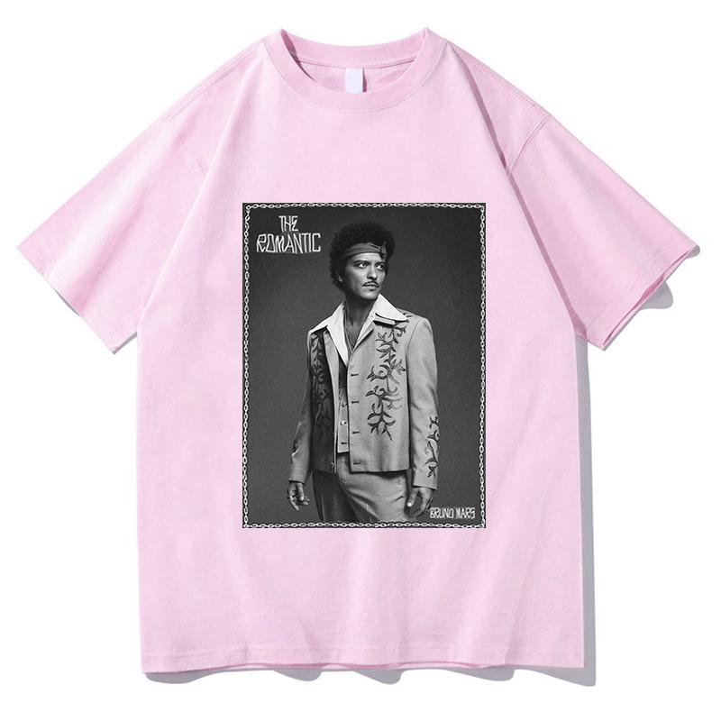 Bruno Mars I Just Might Tour Tshirt THE ROUnisexTIC Printing Tshirt Loose Short Sleeve Cotton Female T Shirt Unisex Aesthetic Tops