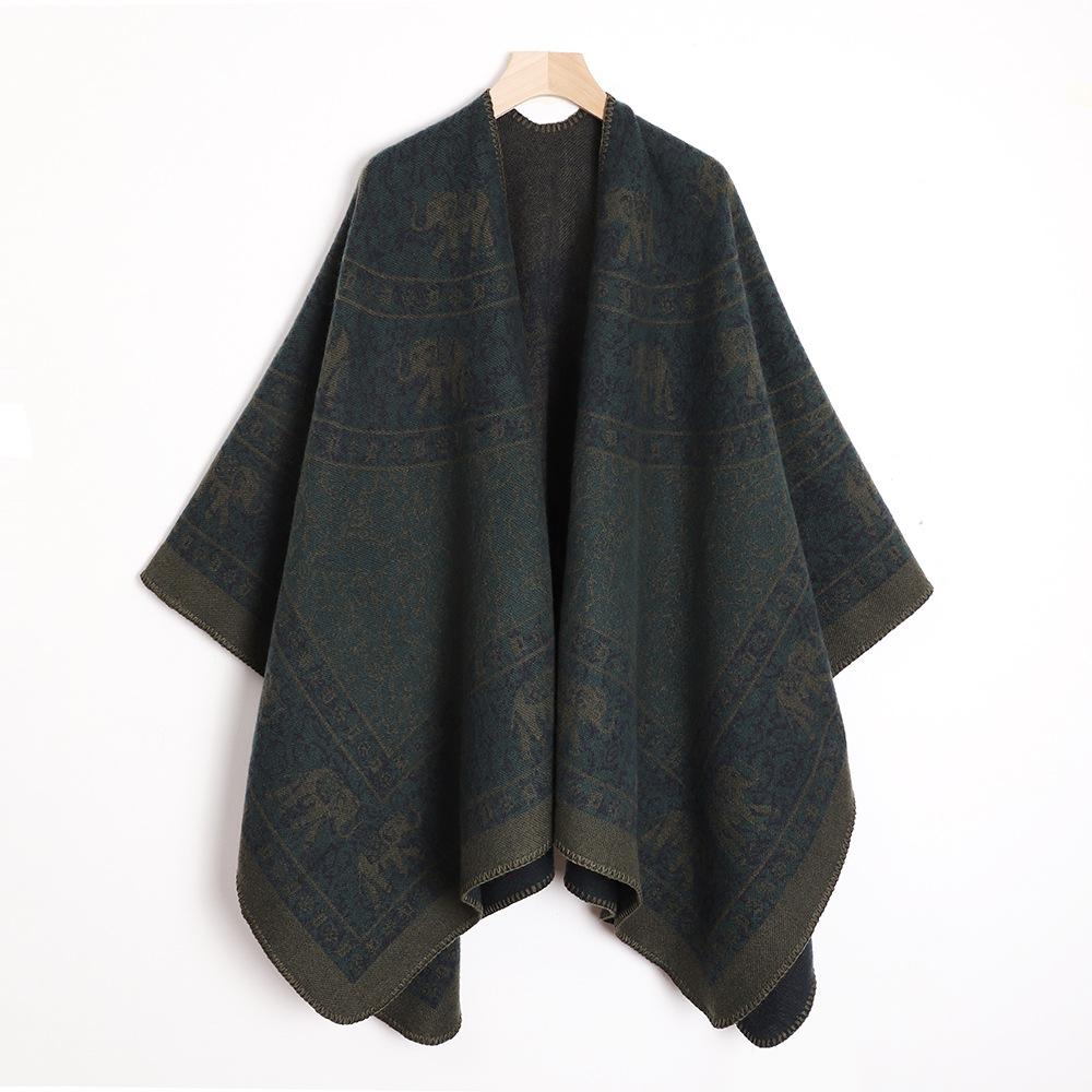 Дышащая, теплая и универсальная домашняя, осенне-зимняя женская шаль для путешествий, толстый плащ, одеяло с кондиционером