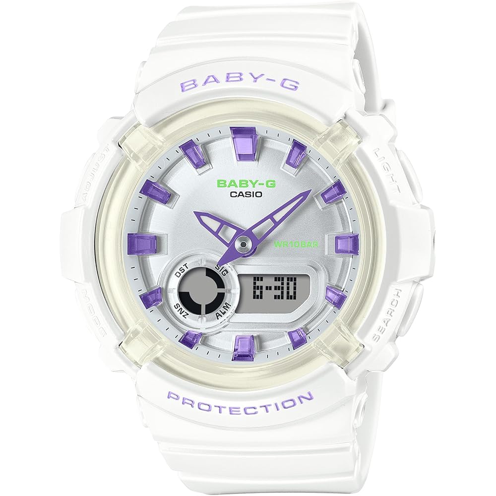 Casio Baby-G BGA-280DN-7A Женские Аналоговые Часы Белые Зарубежная Модель