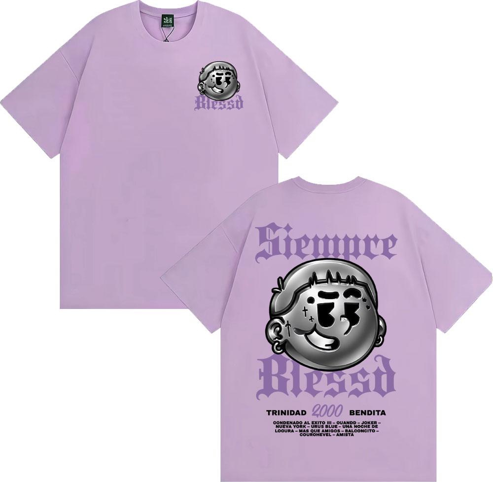 Rapper Blessd Sisabe Album Merch T Shirts Men Women Harajuku Hip Hop Vintage Tshirt Casual ONeck 100 Cotton Oversized T Shirt
