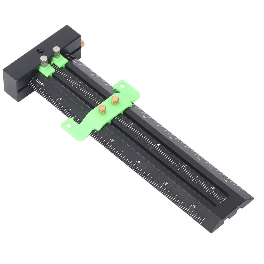 Т-образный разметочный инструмент со стальной иглой, двойная разметочная линейка, деревообрабатывающий скользящий измерительный инструмент