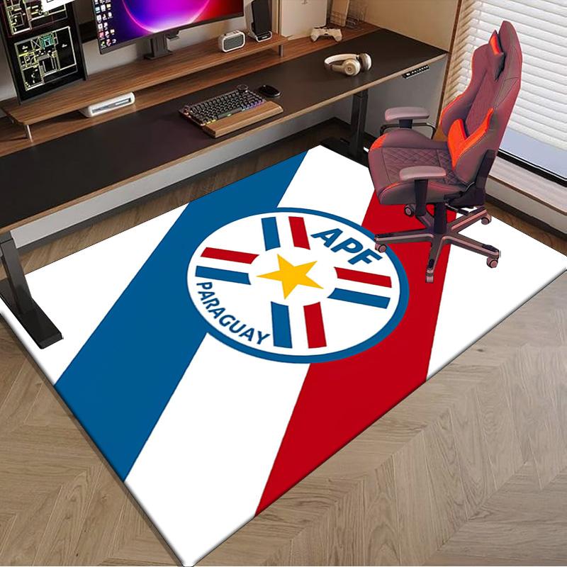 Paraguay's National Emblem Area Rug Office rug, Chair Rug, Decor Carpet Livingroom bedroom Mat, Large Size Fan gifts Christmas gifts
