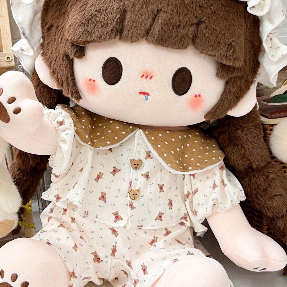 Plush Patch 40Cm Doll Clothes Pajama Set Stuffed Doll Plush Suit Plush Toys Clothes Girl Gift