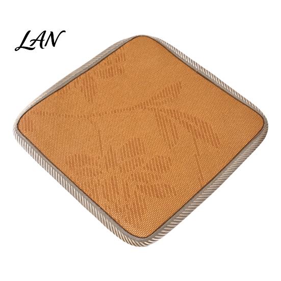 Cooling Summer Chair Mat Rattan Cushion, Double-sided Seat Soft Fabric Cushion for Winter Warmth Pad with Ties Office Dining Chairs Breathable Home
