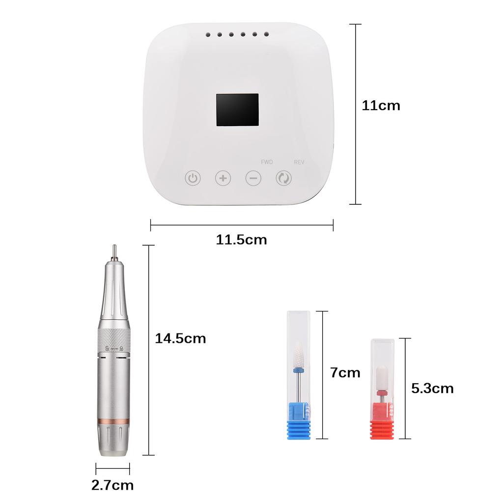 Nail Drill Machine Kit Electric Nail Drill Polish Kit 35000RPM Nail Drill Pen Nail File Manicure