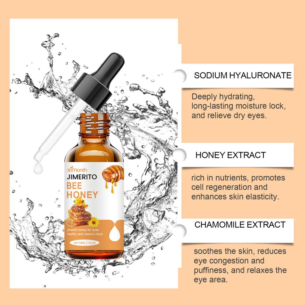 XIMONTH Honey Eye Drops – Moisturizing Relief for Dry, Itchy & Tired Eyes, Soothing Eye Care less