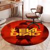 The Evil Dead Pattern Round Rug, Indoor/Outdoor Mat, for Picnic, Gameroom, Bedroom, Office, Living Room, Home Decor Carpet, Birthday Gift