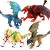 Authentic Pvc Static Model Impressive Mythical Lava Dragon And Battle Dragon Display
