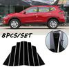 Car Exterior Pillar Posts for Nissan Qashqai J11 2016 2017 2018 2019 2020 2021 2022 Window Door Moulding Trim Cover Stickers