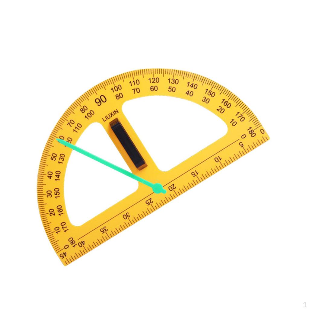 Large Number Math Geometry Equipment Protractor Ruler Angle Measurement Teacher Aids Drawing