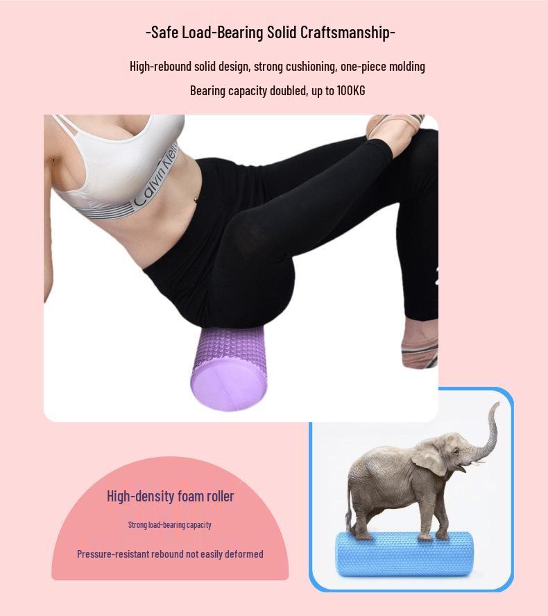 Solid EVA Foam Yoga Roller Stick - 45cm Floating Point, 60 Wolf Tooth, 90 Roller