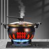 Nonstick Ceramic Coated Soup Pot with Lid 8L Micro Pressure Cooker Heavy Metal-free Cooking Pot for Stovetops