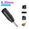 3Pin XLR Male Jack to 6.35mm Male Mono Plug-In Audio Conversion Locking Adapter