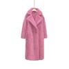 Искусственный мех 2 детали imitation wool coat длинное пальто imitation teddy bear fur long coat