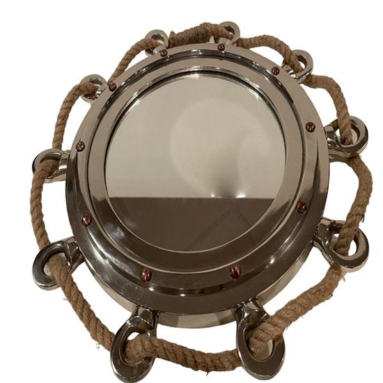 40,64 см иллюминатор с алюминиевой отделкой, зеркало в порту, настенное подвесное корабельное иллюминатор, декоративное украшение для дома