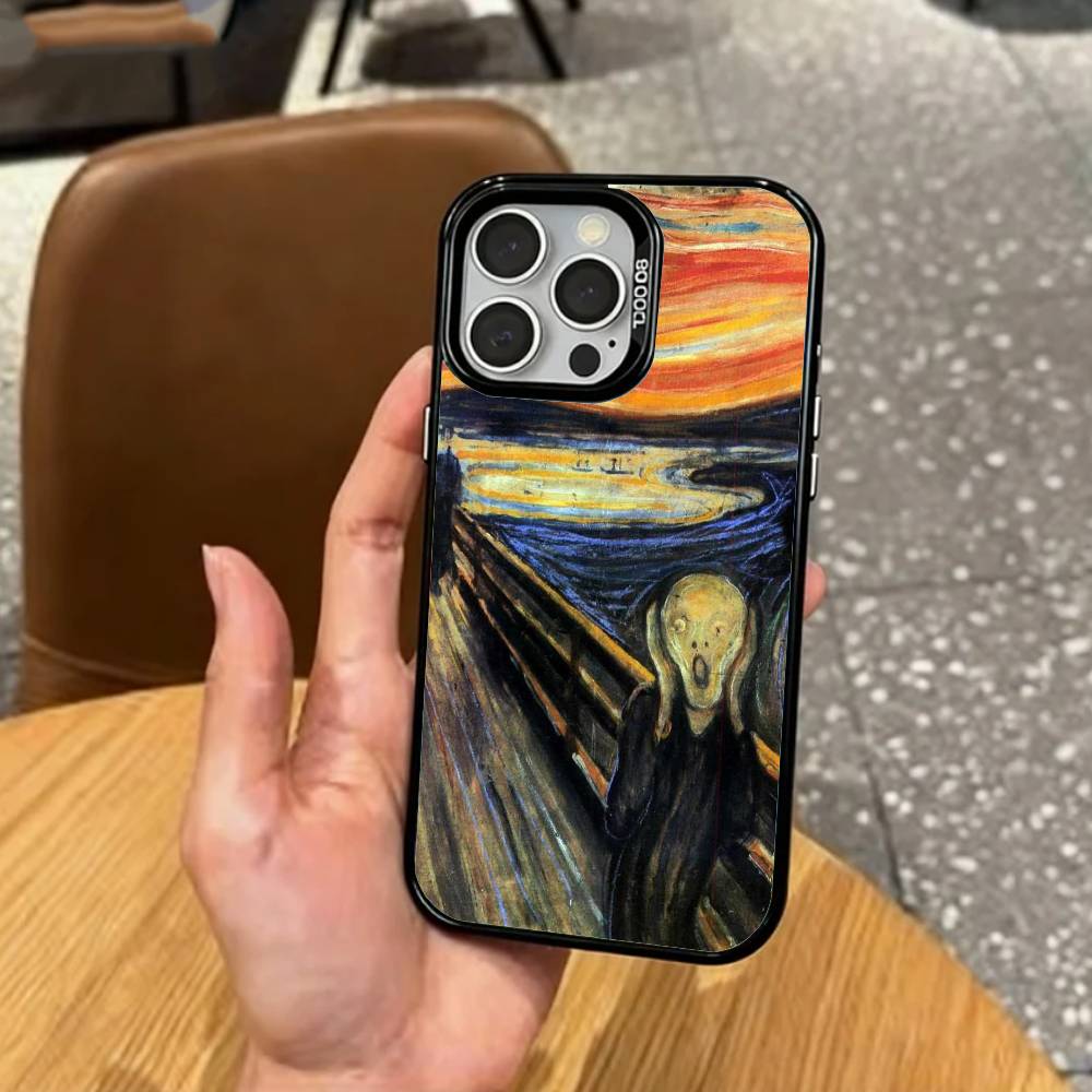 Масляная живопись Винсента В. Ван Гога Чехол для телефона для iPhone17,16,15,14,13,12,11 Plus,Pro Max Цветной Посеребренный Внутренний Чехол