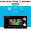 Waterproof DC 8V-100V Battery Capacity Indicator Lead Acid Lithium LiFePO4 for Car Motorcycle Voltmeter Gauge 12V 24V 48V 72V