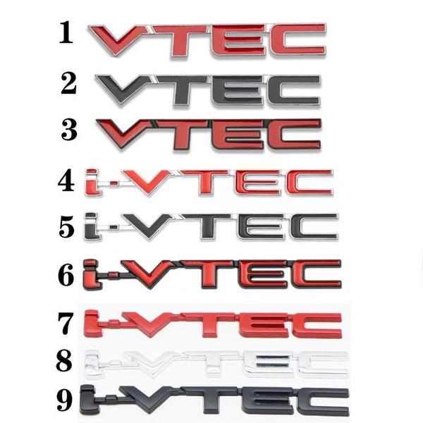 1PC Car 3D Metal i-VTEC VTEC Car Rear Trunk Body Emblem Badge Stickers For CRV City Civic Hornet City Accord Insight Odyssey