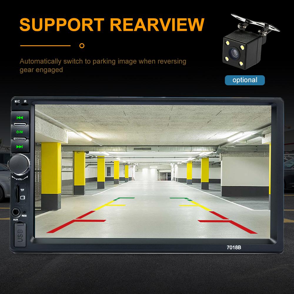 Reakosound 2 Din Car Radio BT Autoradio 7" Touch Screen Mirror Link Multimedia Video Player For Toyota KIA Ford VW Skoda 7018B