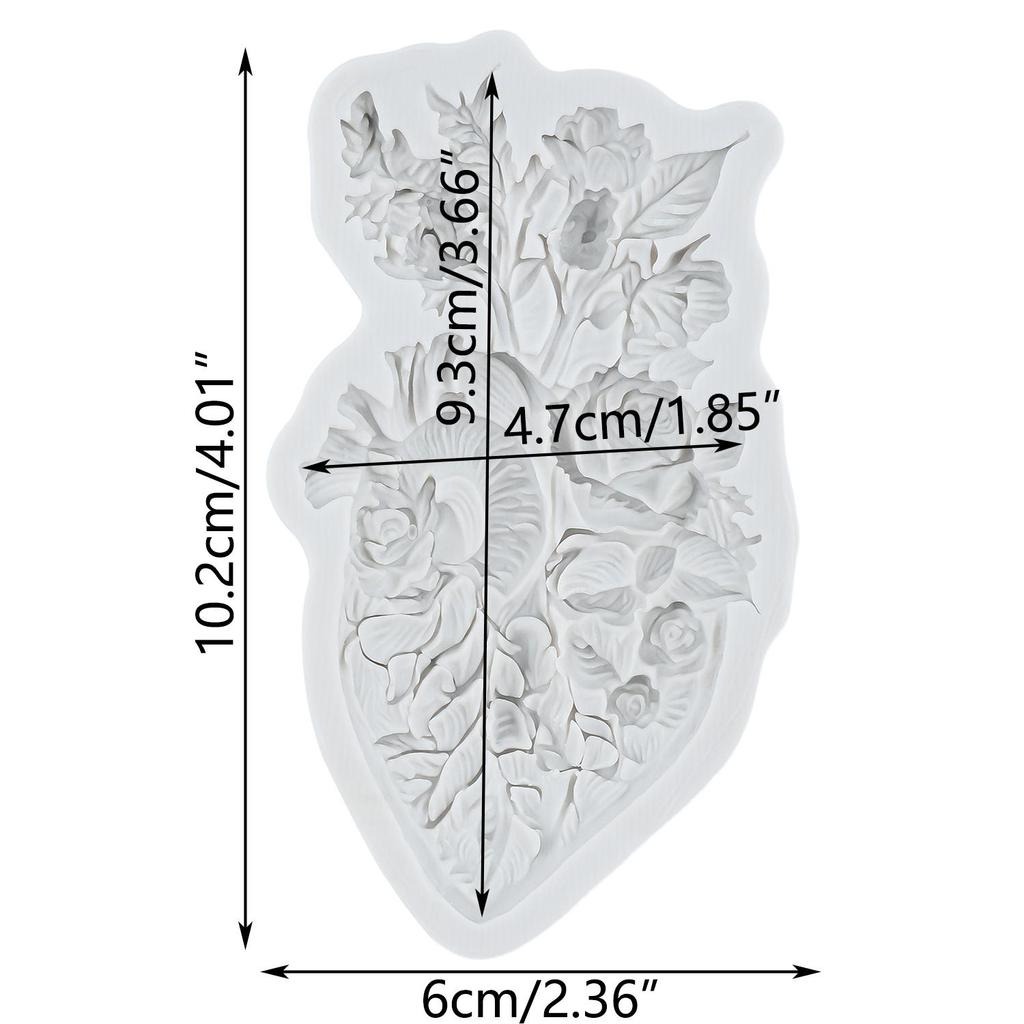 Силиконовая форма для человеческих органов Легкое Сердце Мозг Череп Скелет Формы для мастики Инструменты для украшения торта Топпер для кексов Конфеты Сахарная мастика Полимерная глина