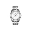Мужские часы Tissot T-Classic Couturier с кварцевым механизмом, водонепроницаемостью 100 м, диаметром 39 мм, белым циферблатом и корпусом из нержавеющей стали T035.410.11.031.00