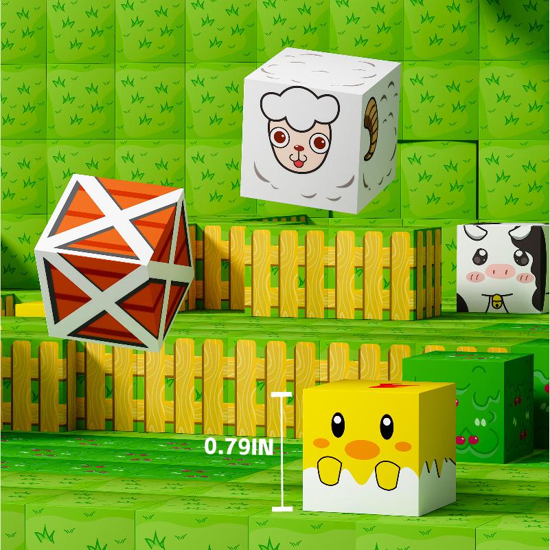 100PCS DIY Magnetic Building Block Set Home-Made Educational Toy Kit for Kids Creative Construction Playset