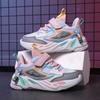 Popular girls' waterproof and comfortable colorful running shoes, suitable for middle and large-sized children, students, and young girls