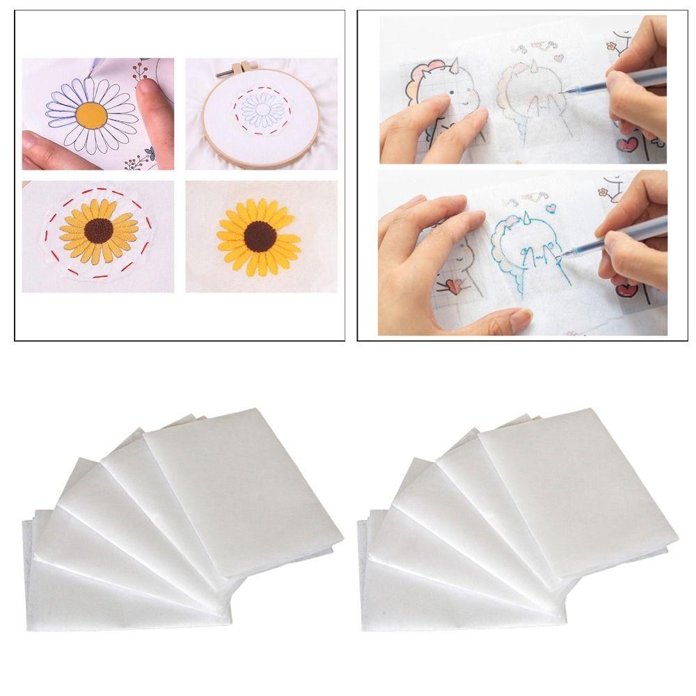 10Sheets Hand Stitch Embroidery Transfer Paper Copy Pattern Tracing Paper  Beginners