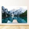 Modern Living Room Decor Scandinavian Nature Landscape Poster Nordic Style Print Mountain Lake Boat Wall Art Picture Painting