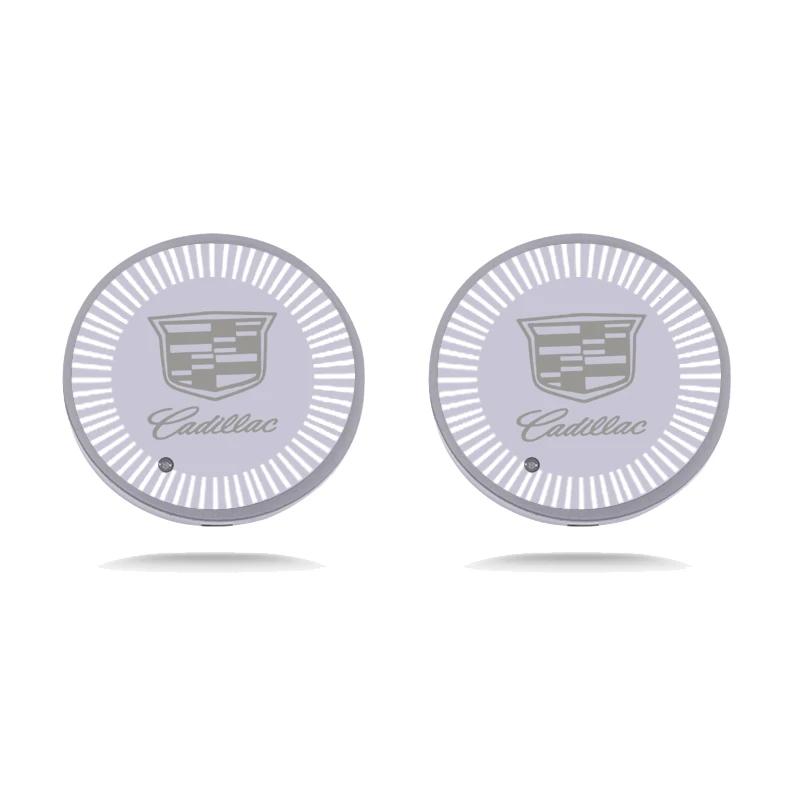 LED Colorful Car Coaster Smart Induction Water Cup Slot Light for Cadillac ATS BLS CT4 CT5 CTS SRX XT6 XTS Escalade Deville DTS