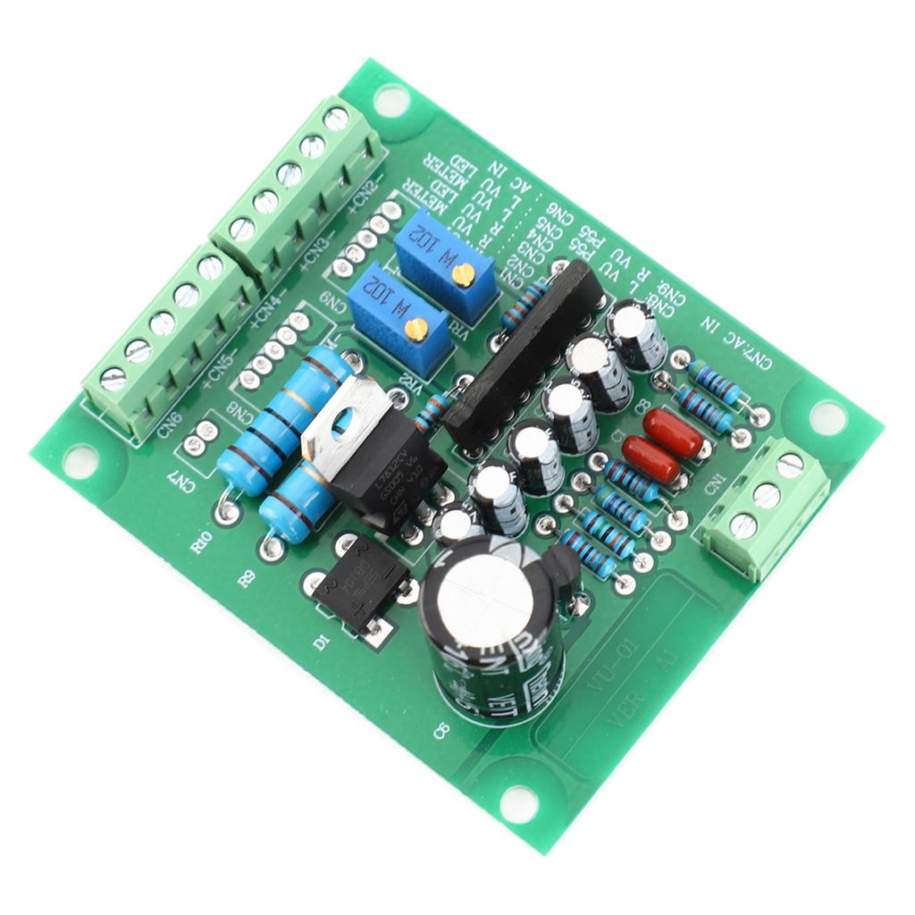 AC 12V Стерео Плата Драйвера VU-метра Усилитель ДБ Измеритель Уровня Аудио