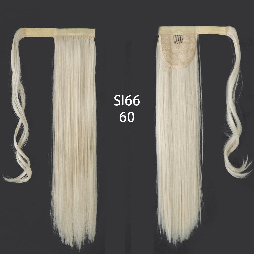 Long Straight Clip In Hair Tail False Hair Ponytail Hairpiece With Hairpins Synthetic Hair Pony Tail Hair Extension