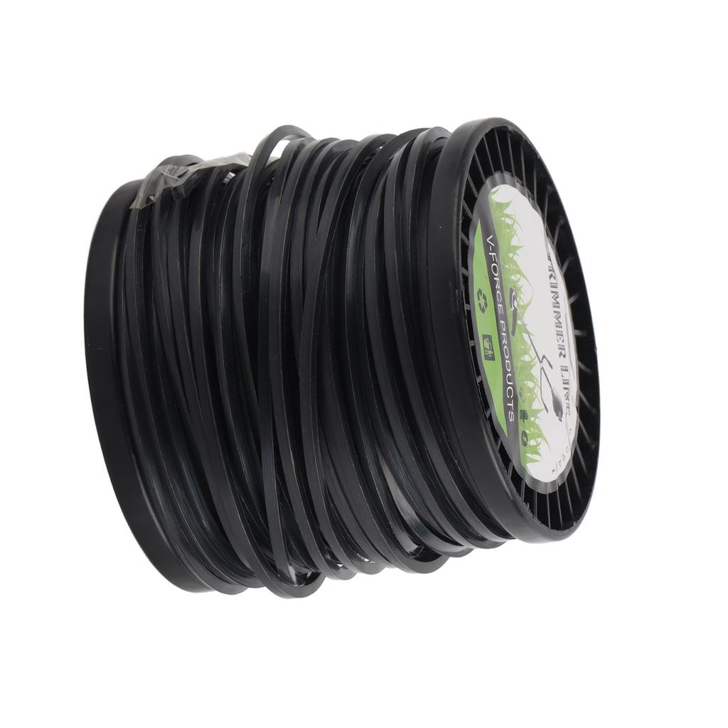 3.3mm String Trimmer Line High Cutting Efficiency Low Noise Quadrate Black Trimmer Line for Most