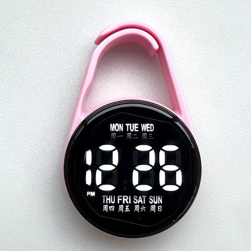 LED Digital Hanging Watch Night Light Energy Saving Silent Electronic Clock for Bedroom Living Room Wall Decor