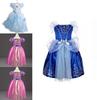 Элегантное детское платье принцессы для девочек для косплея Рапунцель Белль Золушки