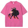 Cool Bull T Shirts Unisex Washed Tees Men Women Oversized Short Sleeve T-shirts Cotton Harajuku Graphic T Shirts