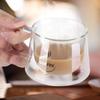 YWDL 200ml Double Wall Glass Coffee Cups Espresso Clear Insulated Tea Mugs Heat Resistant Handle Mug For Latte Cappuccino