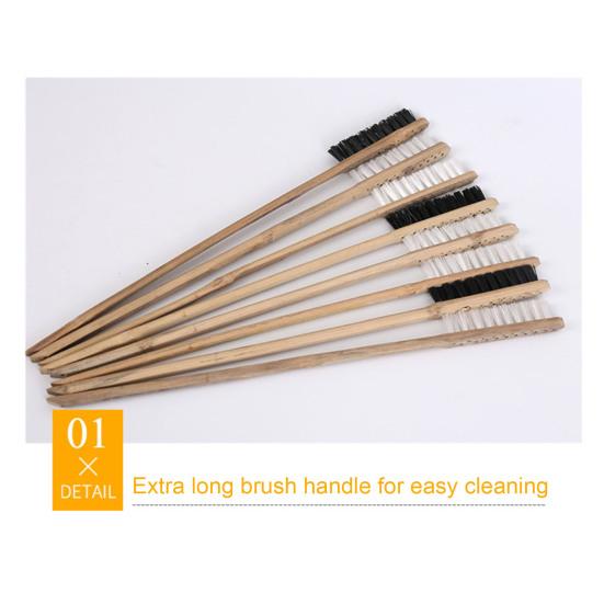 Щетка для птичьей клетки с длинной ручкой Деревянная щетка для чистки клетки для попугаев Товары для домашних животных Очиститель оборудования для птиц