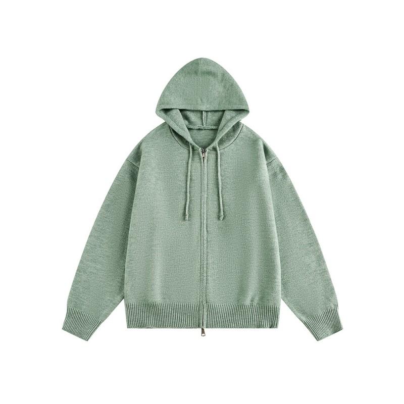 Unisex Oversized Knit Cardigan Hooded Sweater Casual Loose Fit Wear Teens Adults