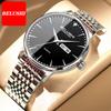 New Top Men's Watch Business Diamond-encrusted Stainless Steel Band Waterproof Fashion Watch Watch Men's Quartz Watch