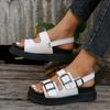 Summer Thick-soled Muffin Flat-soled Roman Sandals