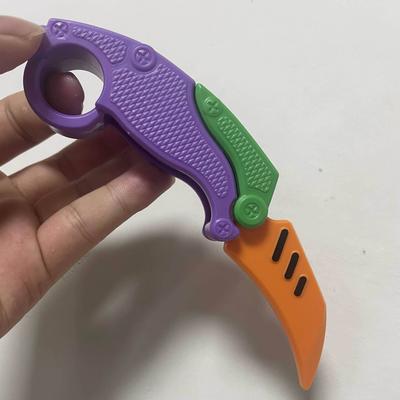 Новый 3D печатный гравитационный коготь-нож, игрушка для снятия стресса, бабочка, Непоседа, захват для рук, сенсорная игрушка, складной нож-коготь, редис для подарка