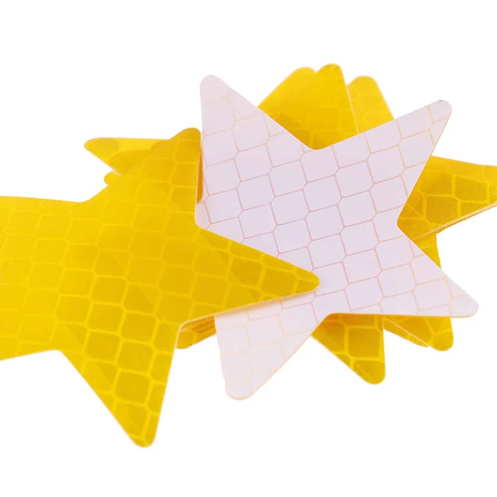 Five-pointed Star Reflective Stickers Car Exterior  Accessories Car Safety Mark Car Stickers