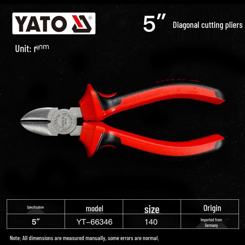Комбинированные пассатижи с длинными губками и бокорезами YATO с стриппером для проводов
