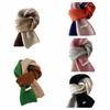 Neckwarmer Cashmere Shawl Wraps Winter Neck Scarf Temperament Patchwork Color Scarf  Female/Girls