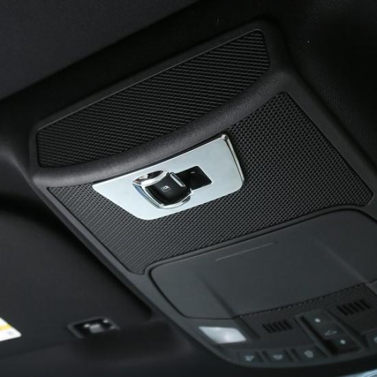 Chrome Rear Window Lift Panel Switch Trim Cover for Ford F150 2015-